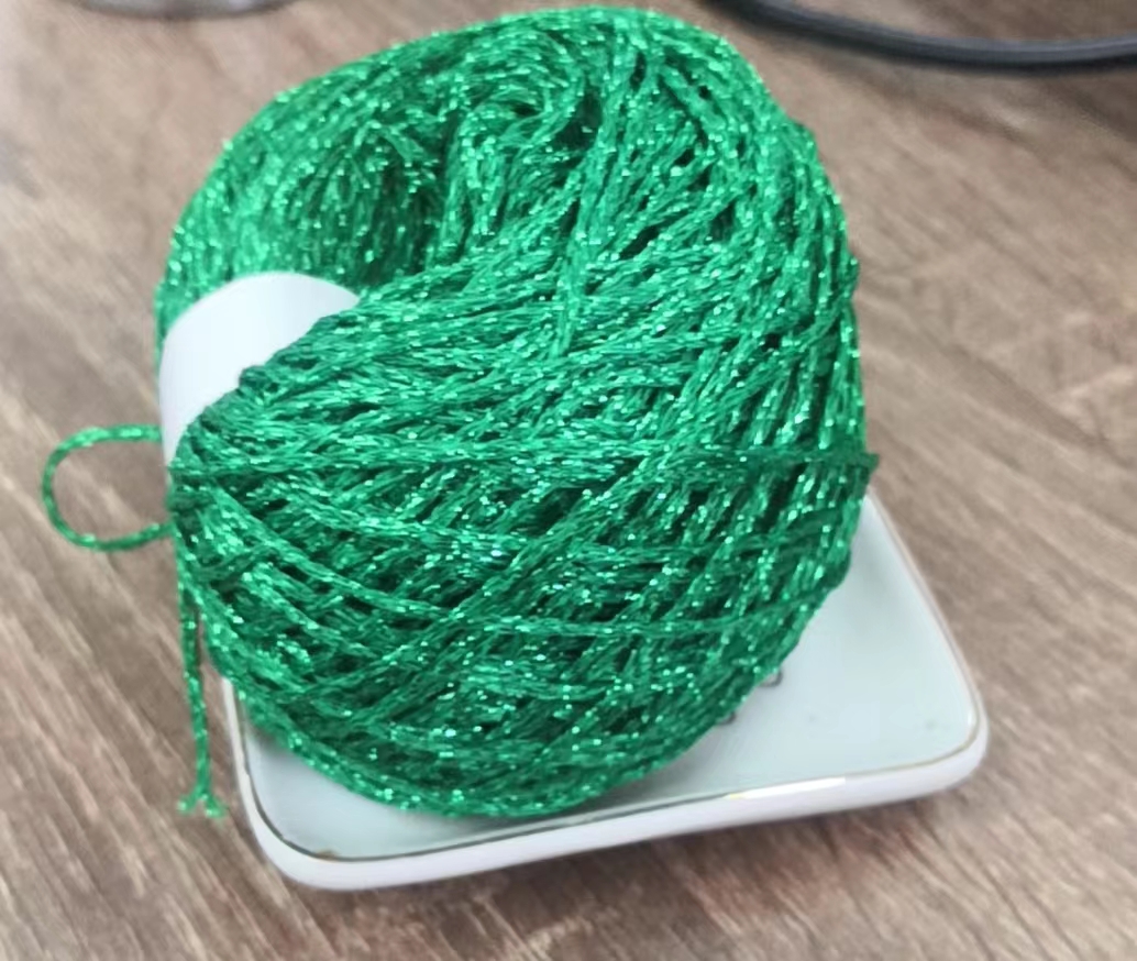 50 g/Knäuel, bunt, einzigartig, Gold, Silber, Wolle, Baumwolle, metallisch-Garn, Strang, Häkelfaden, Glitzer, handgewebte Basteltasche: Beige