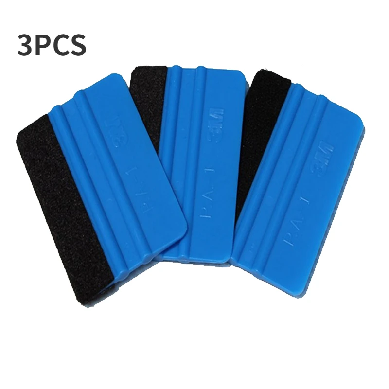 5pcs Car Stickers Film Install Squeegee Squeegee Vinyl Carbon Fiber Scraper with Felt Squeegee Tool Film Wrapping Car Wrap Tools: green