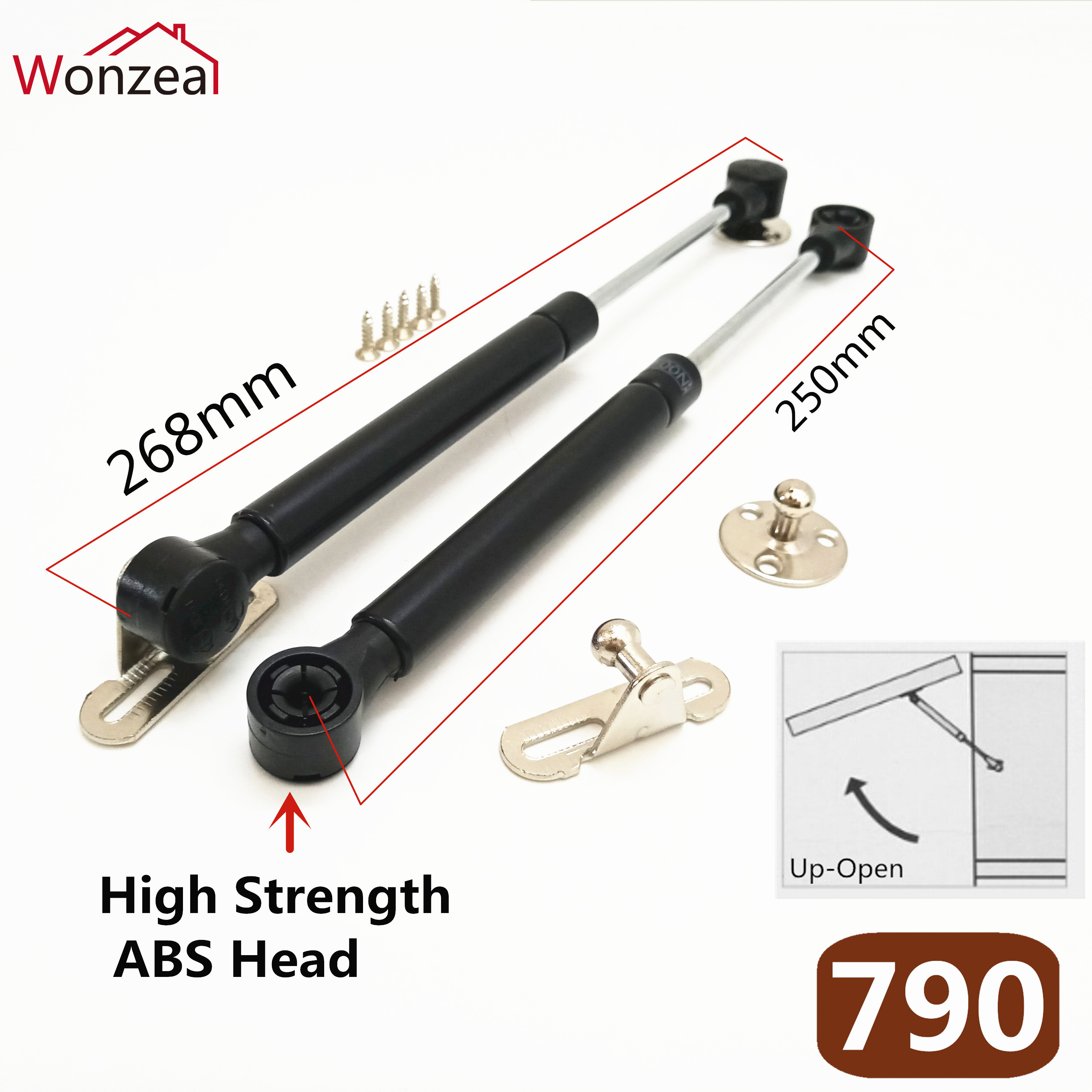 2 teile/los Tür Aufzug Pneumatische Unterstützung Hydraulische Gas Frühling Bleiben Strebe für Schrank Tür Aufzug Halten Pneumatische Hardware-