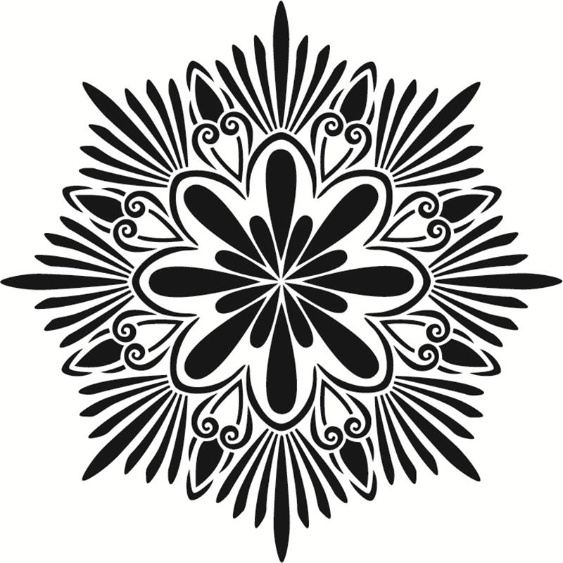 30*30cm geometriska mandala gör det själv lager stenciler väggmålning möbler scrapbook färgläggning prägling album dekorativ mall