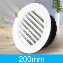 Vent Air Ventilation Cover Round Ducting Ceiling Hole Abs Air Vent Grille Louver Bathroom Kitchen Office Ventilation Shutters