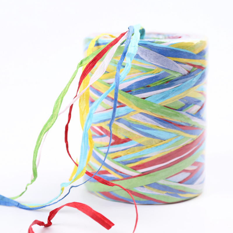 80Meter Colorful Natural Raffia Straw Yarn Ribbon For Wrapping Box Bouquet Decor Baking Box Packing Party Candy Rope: 8