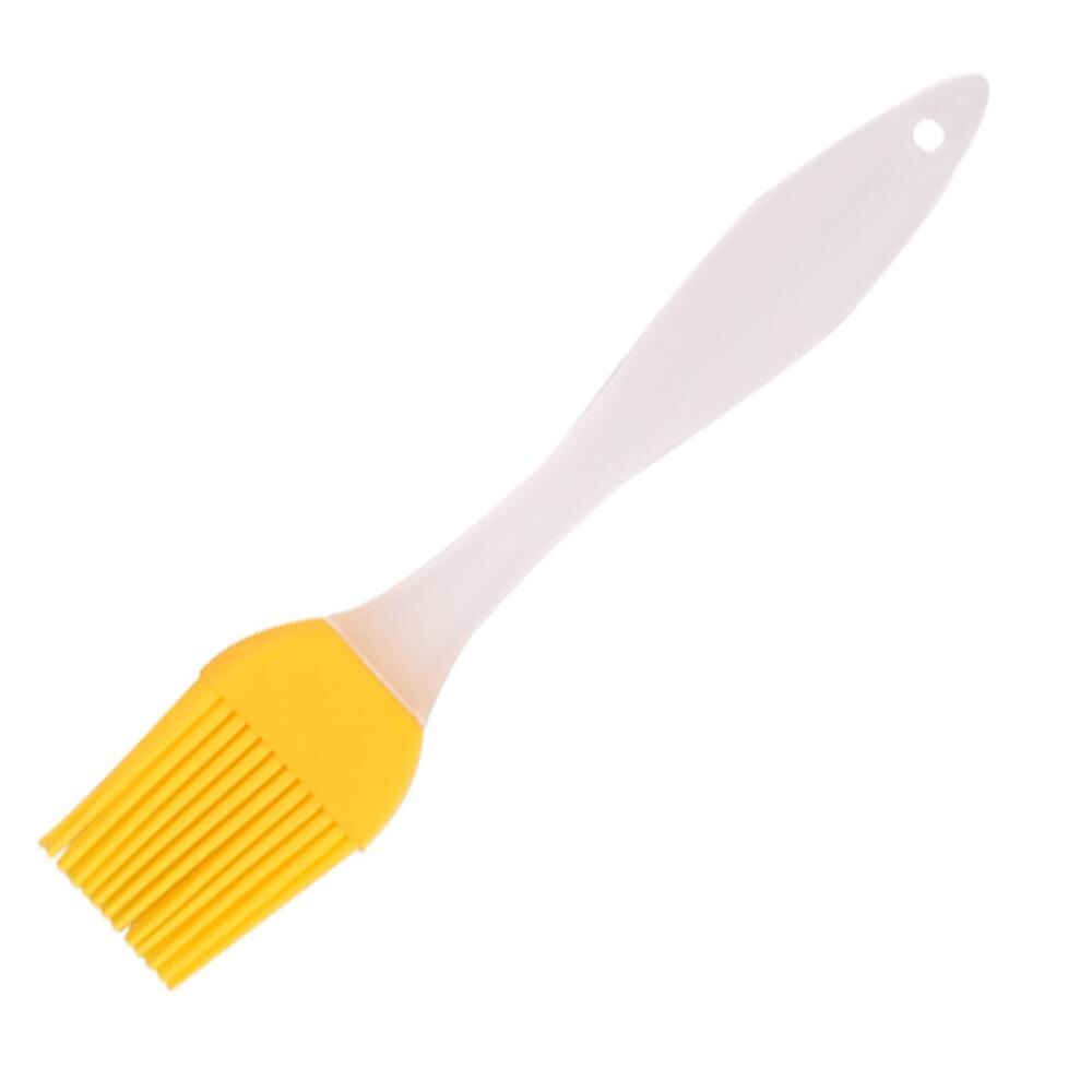 KAKURI 1PC BBQ Brush Kitchen Silicone Baking Pastry Cooking Brush and Barbecue Painting Home Kitchen Gadgets Brush: Yellow