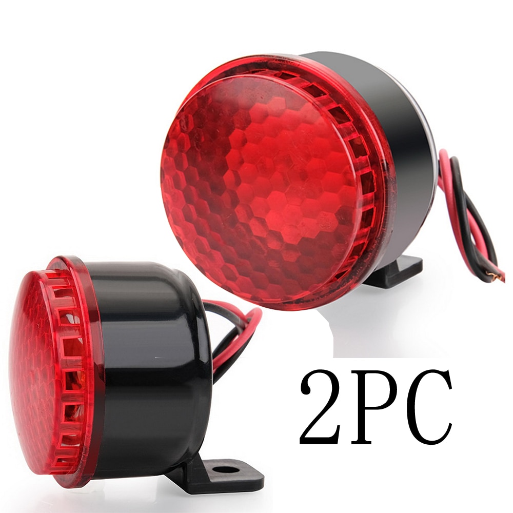 2pc 2 " 120db piep piep mini achteruitrijsirene lamp  dc 12v / 24v motorfiets kleine auto claxon luidspreker achteruitrij zoemer bb truck bibi