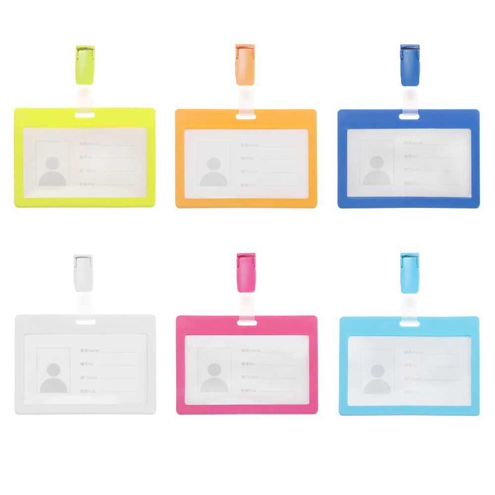 Porta Badge identificativo medico infermiere sostituibile con Clip porta biglietti da visita nome porta Badge per carta di credito carta d'identità biglietto da visita