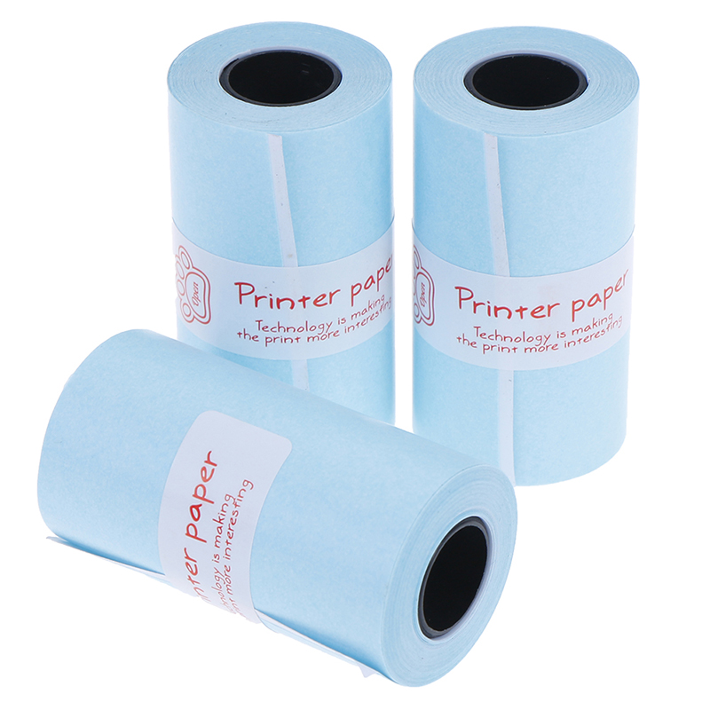 3 ruller termisk trykrulle papir klistermærker 57mm x 30mm til pocket paperang fotoprinter