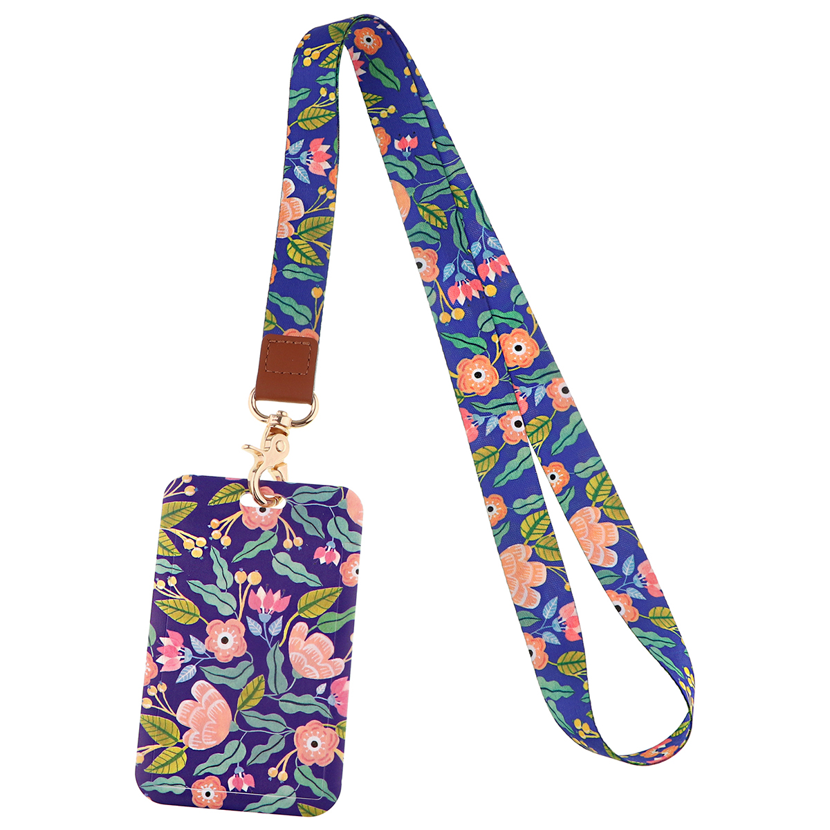Lanières de cou à petites feuilles pour clés, carte d'identité, sangles de téléphone portable, porte-badge USB, corde suspendue pour téléphone à faire soi-même, lanière à fleurs: Pastèque Rouge