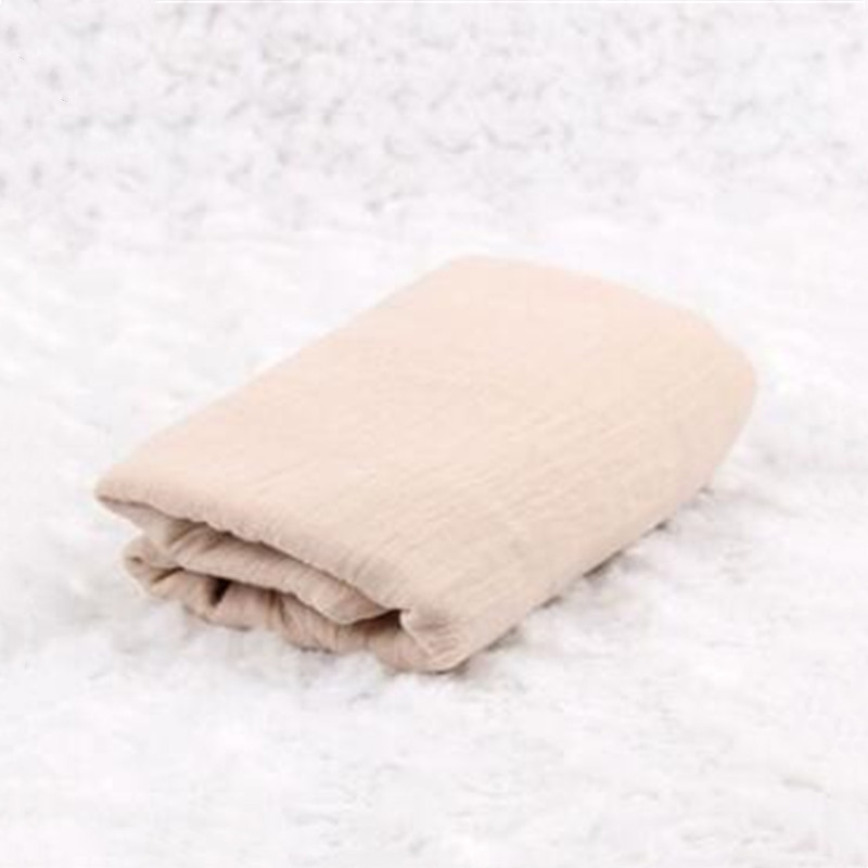 Pasgeboren Fotografie Props Zuigeling Kostuum Outfit 180Cm Lange Katoenen Zachte Foto Wrap Bijpassende Baby Foto Props Fotografia: 15 Beige