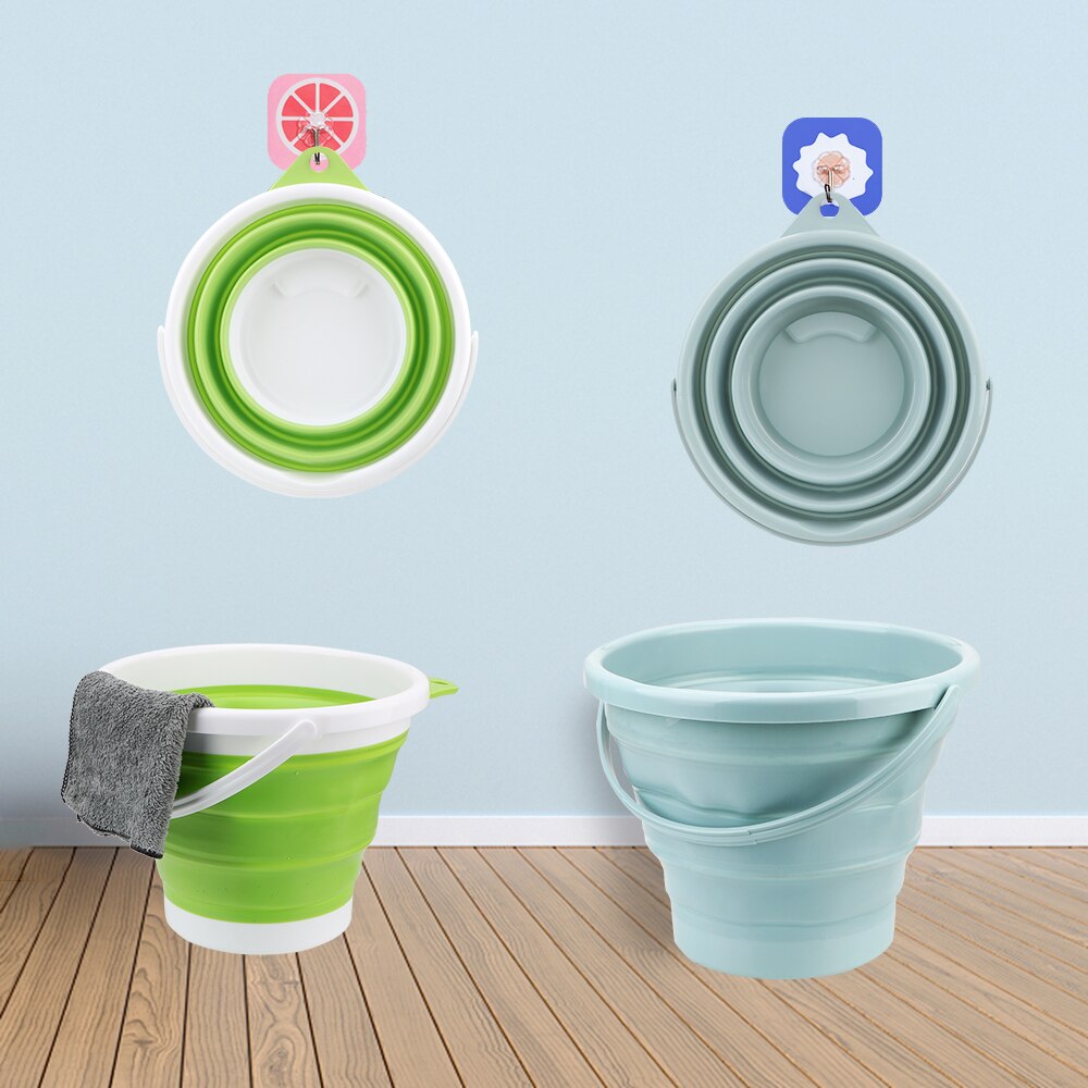 10L Round Bathroom Kitchen Camping Bucket Portable Folding Bucket Car Wash Outdoor Fishing Save Space