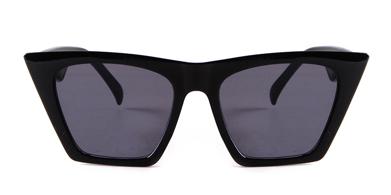 Vintage Square Cat Eye Sunglasses Women Brand Tortoise Shell Black Frame Trendy Oversized Sun Glasses Shades S432: green