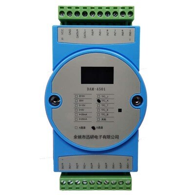 4-channel 8-channel K-type Thermocouple Input Temperature Acquisition Module to RS485MODBUS-RTU Isolation Transmitter