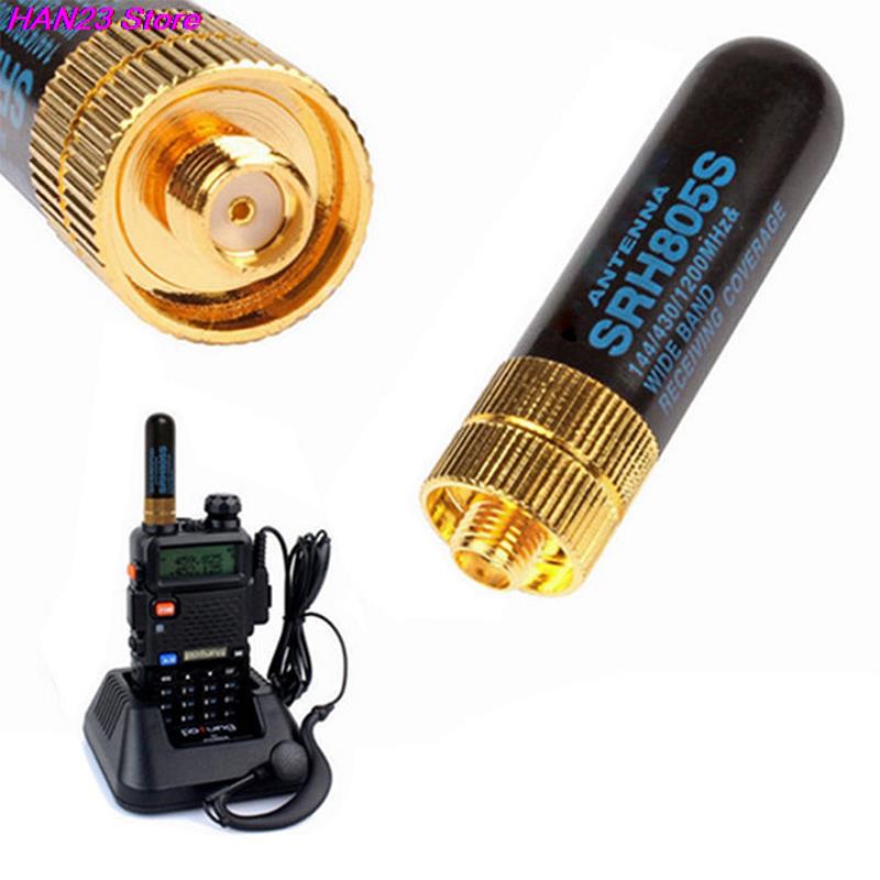 Dual band antenne uhf + vhf srh805s sma weibliche antenne für baofeng UV-5R BF-888S radio SRH-805S walkie talkie radio