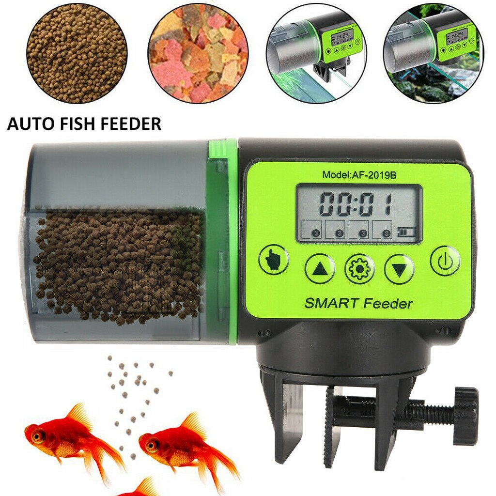 Automatische Vijver Koi Fish Feeder Timer Auto Doseer Feed Digitale Timer Huishoudelijke Familie Woonaccessoires