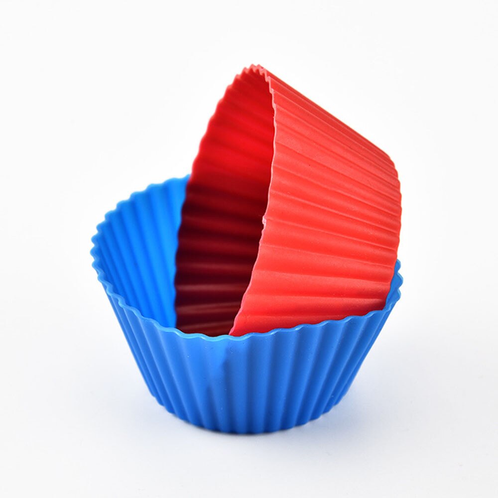 Siliconen Ronde Cup Cake Muffin Cupcake Gevallen non-stick Bakken Cup Cake Versieren Gereedschappen Reposteria Bakken Mallen