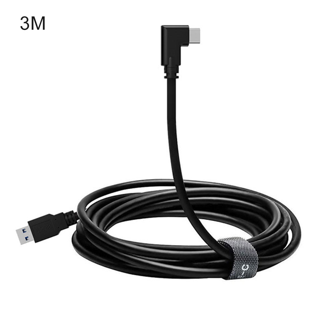 Cable USB de 3M/5M a tipo C para auriculares Oculus Quest 2, Cable de realidad Virtual de 90 grados VR, Cable de carga USB 3,1 a C: USB3.1 to Type C 3M