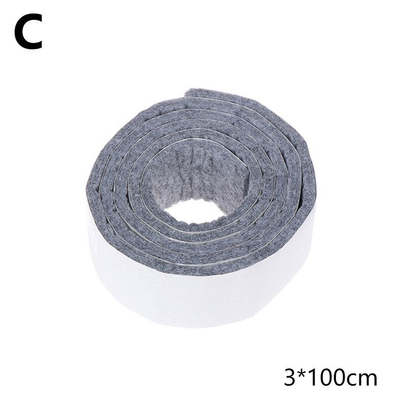 100cm/Rolle Anti-Unterhose Filz Möbel Bein Pad Selbst-Klebstoff matt Boden Schutz Tragen-breiter tabelle Sofa Bein Pads Stuhl Armaturen: C