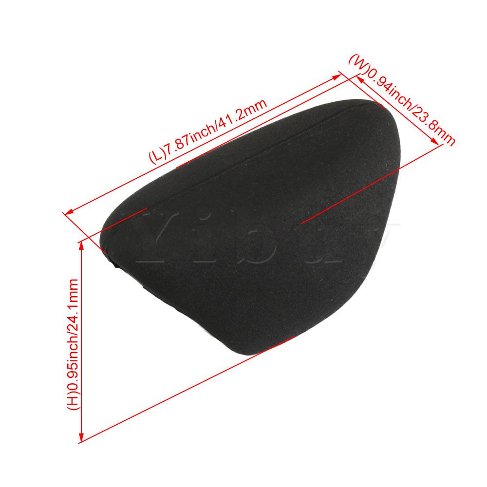 Yibuy flauta reposapiés de goma cojín negro instrumentos flauta Accesorios