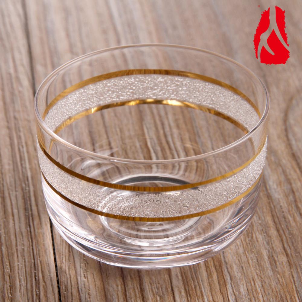 76ml clear crystal theekopje cup body goud 501072