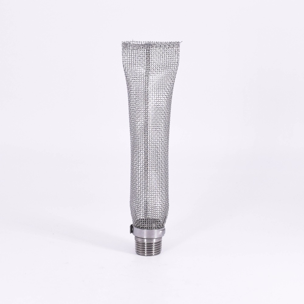 Filtro de pantalla de 6 pulgadas de acero inoxidable 304, filtro de salto sanitario, herramienta para cerveza casera, 300-400 micras