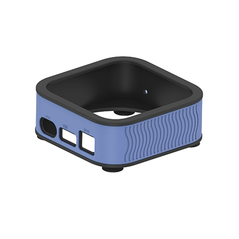 1PC TV Set-top Box Silicone Case For Apple TV Box 4K Anti Dust-proof Protective Sleeve Soft Cases Cover For Apple TV: Luminous blue
