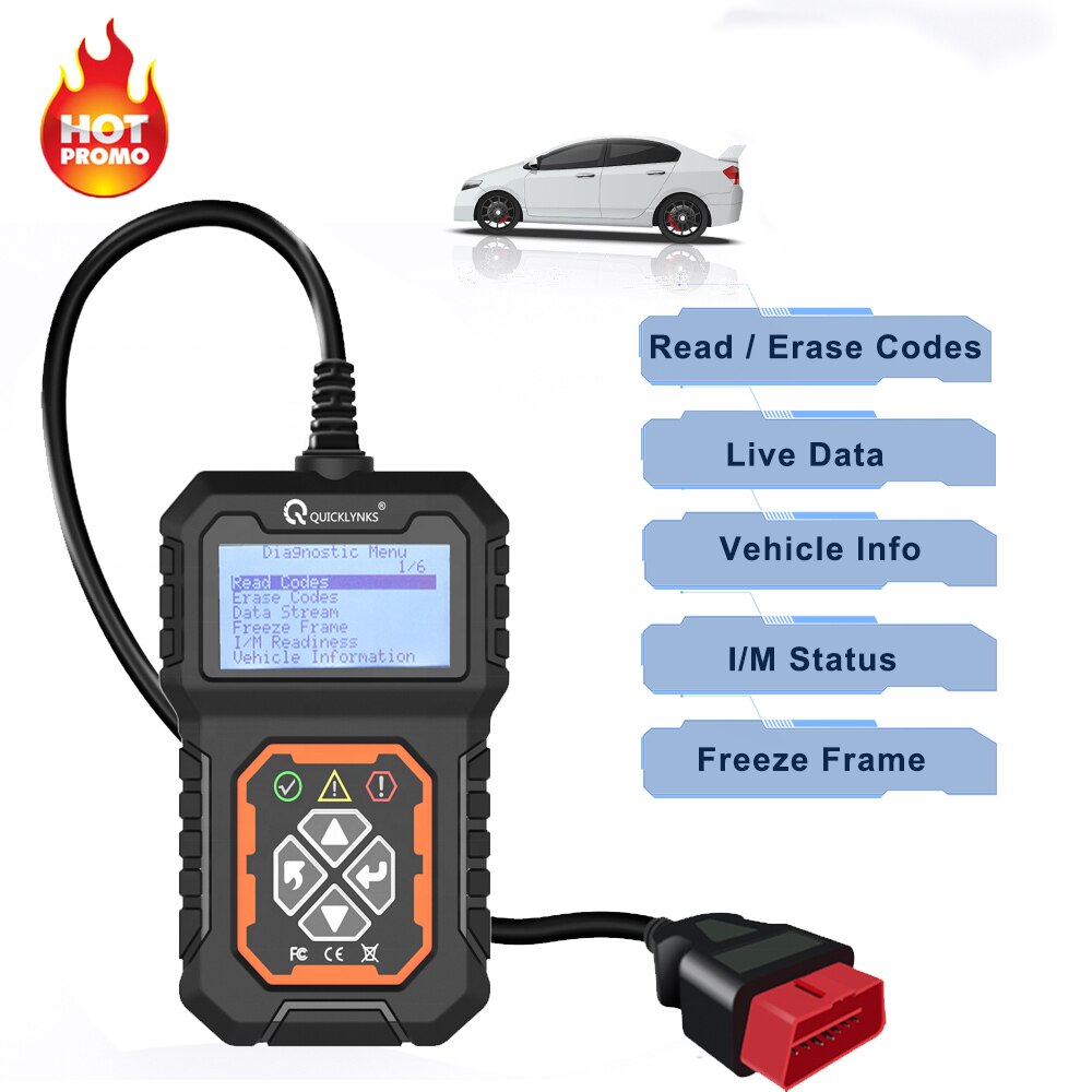 Quicklynks-herramientas de diagnóstico OBD2/EOBD para coche, escáner lector de código automotriz T31, 2022