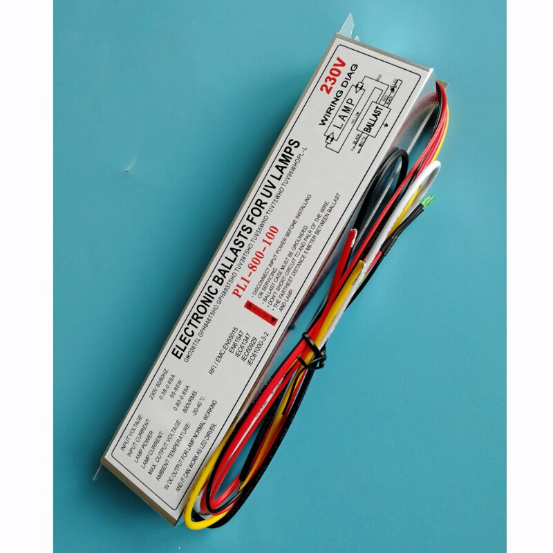 PL1-800-100 Kiemdodende Elektronische Ballast Voor 100W Single-Ended 4 Pin Ballast Voor Uv Lamp,TUV36T5HO TUV55WHO GHO36T5L GPH893T5HO
