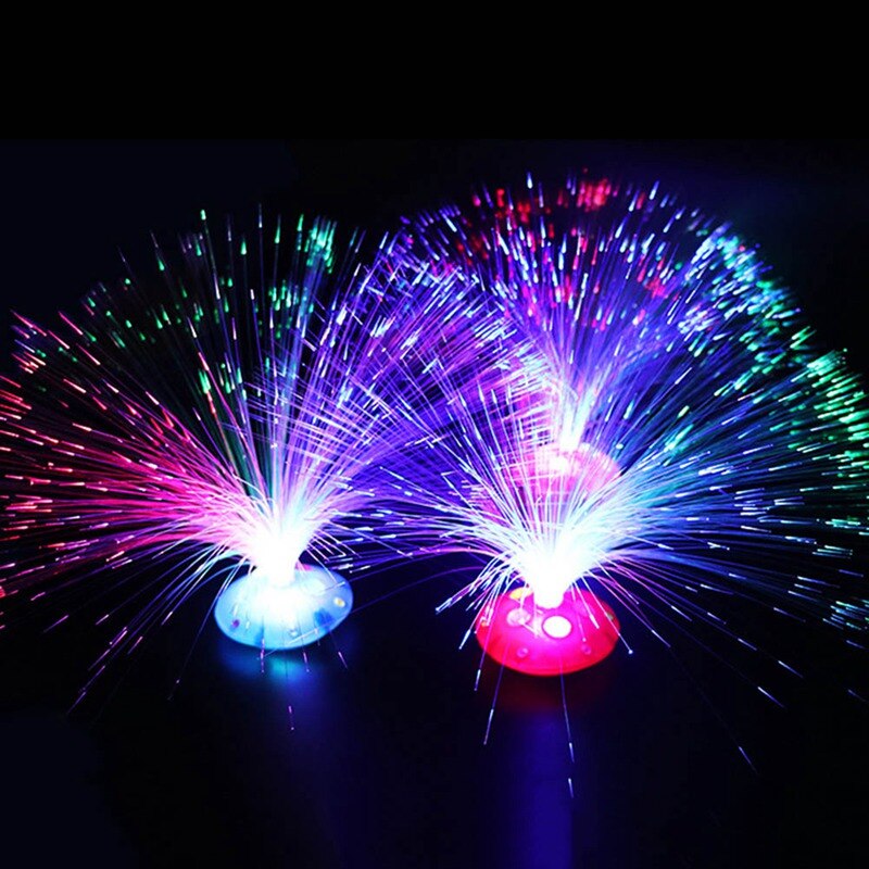 Bunte led-faser-nachtlampe, leuchtendes spielzeug, romantisches optisches nachtlicht, blinkendes licht für festival-, weihnachts- und partydekoration, spielzeug