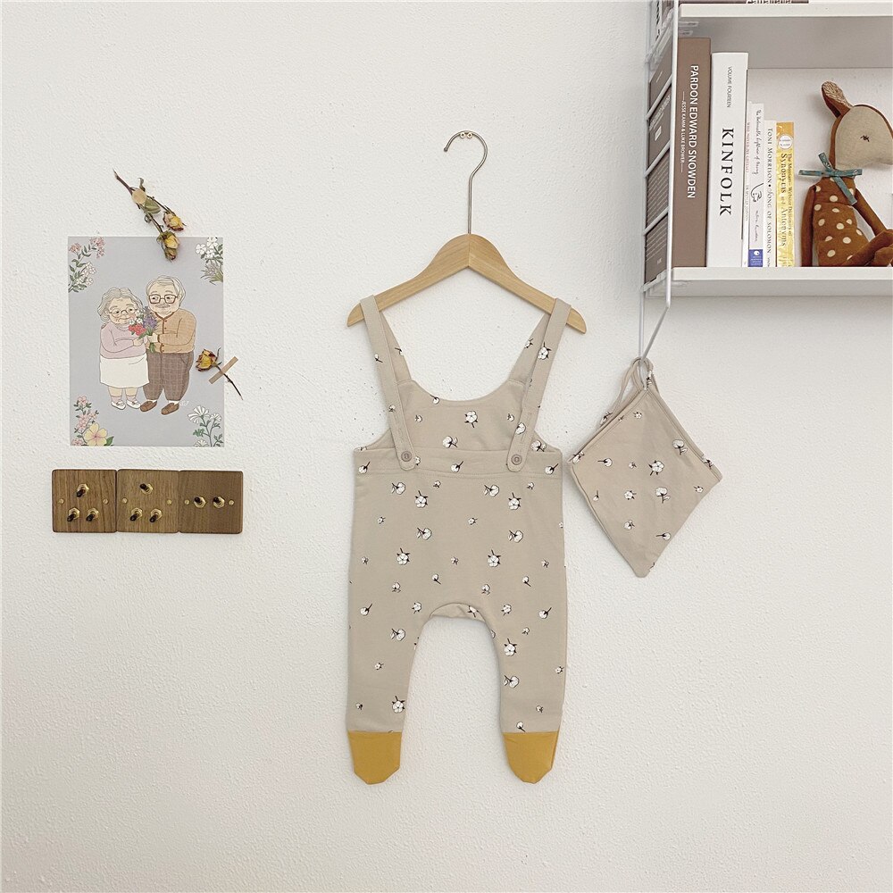 Baby Clothes Infant Sleeveless Kids Overalls Baby Girl Boys Rompers Hat 2 Pieces Baby Jumpsuit Baby Romper 0-24M