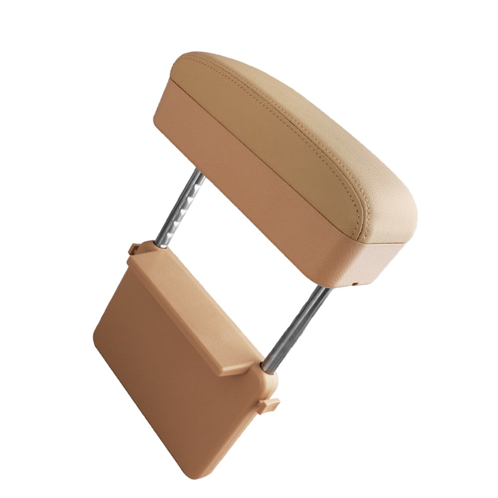 Universal Car Mounted Armrest Box Central Box Elbow Support Pad Car Center Console Armrests for Car Beige