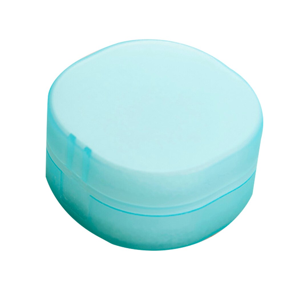 Square Travel Portable Soap Box Translucent Plastic Durable Small Lightweight Aerobic Handmade Sponge Soap Case Bathroom Supply: Blue