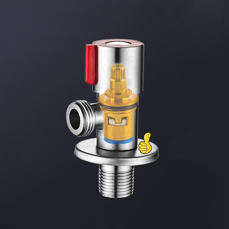 Stainless Steel Angle Valve G1/2 Filling Valves Brushed Finished Water Heater Cold Angle Valve Bathroom Toilet Accessories