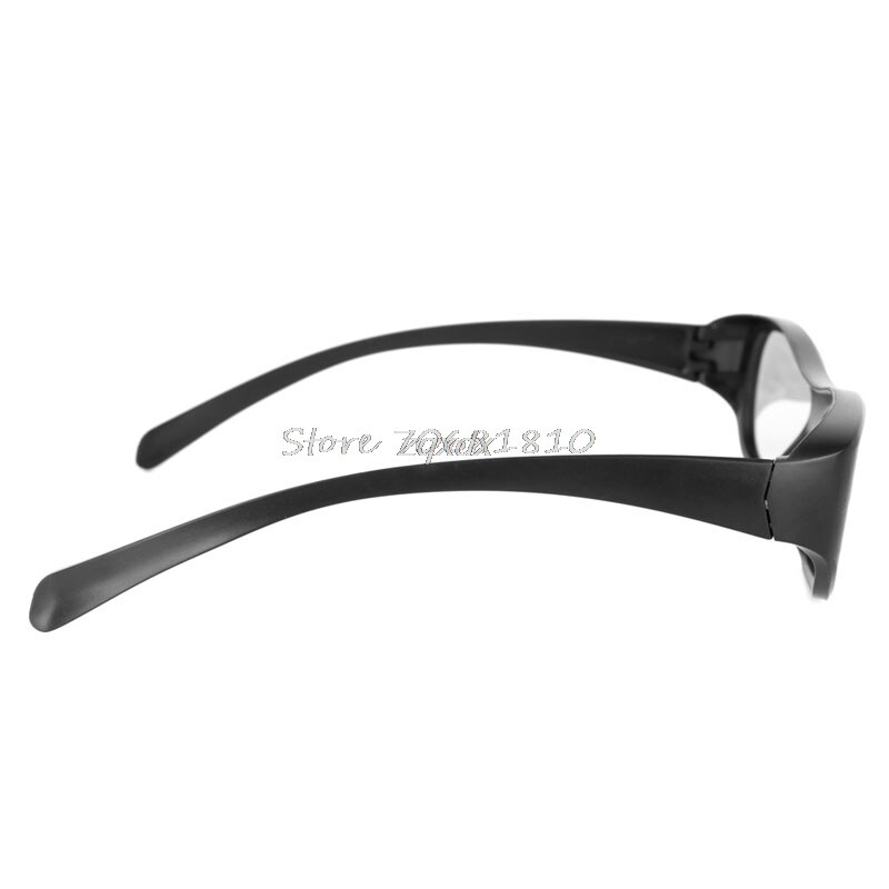 Gafas redondas polarizadas para cine en 3D, lentes de color negro, con estéreo pasivo, RD3, para TV