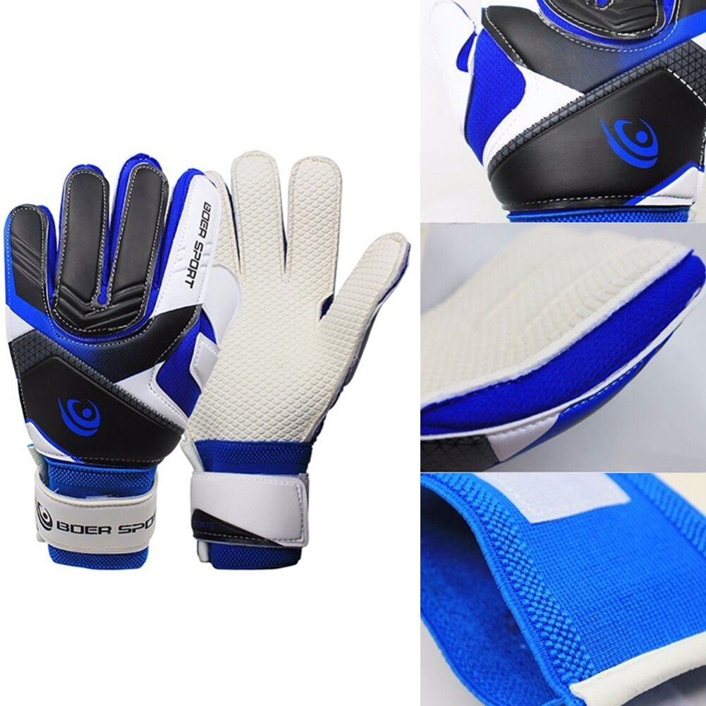 Hand Protection Children Goalkeeper Gloves Kids Wearable Anti-Slip Soccer Goalie Gloves Double Protect Full Finger
