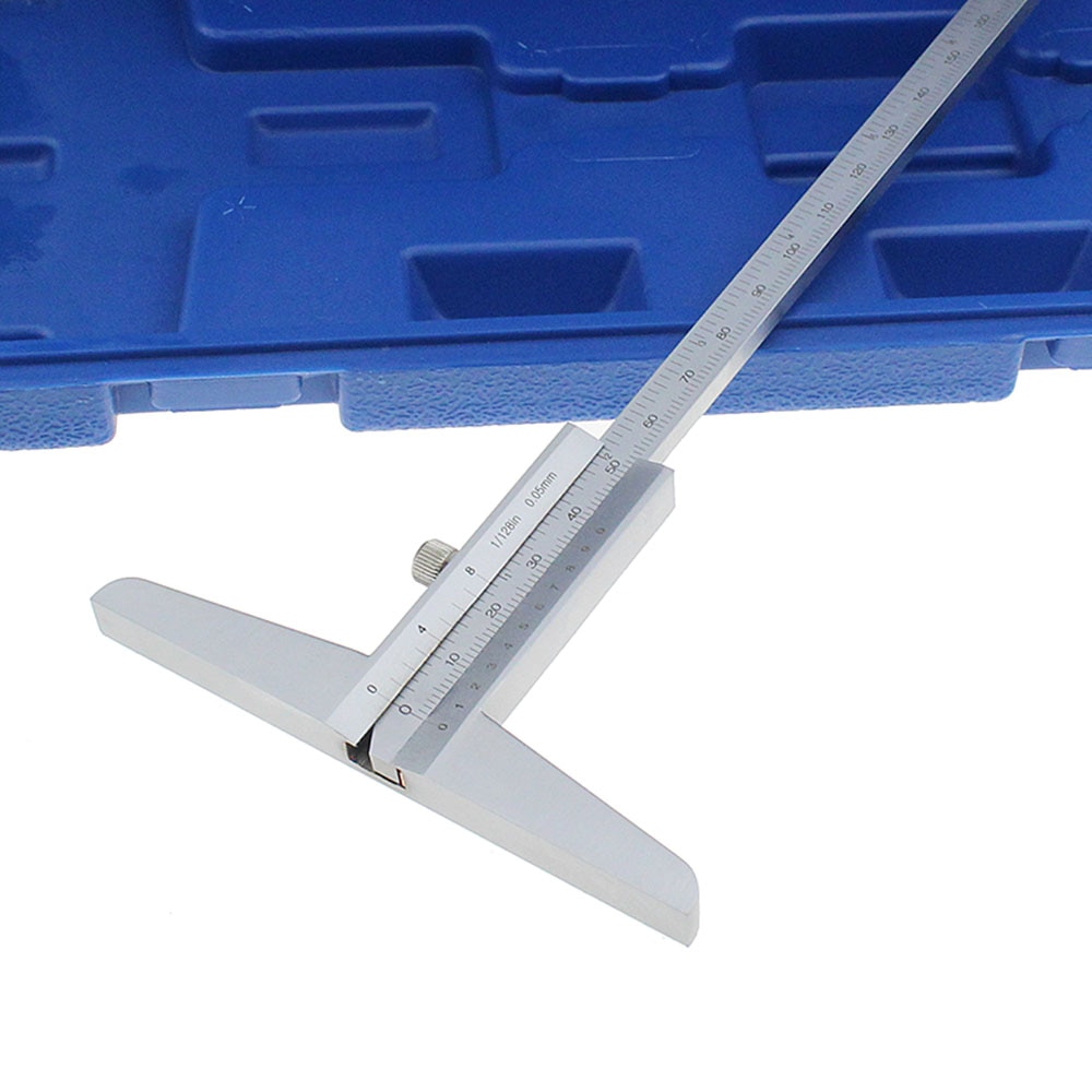 Ninth World 160mm 6" Depth Vernier Caliper 0-160mm Depth Gauge Depth Measuring Tool