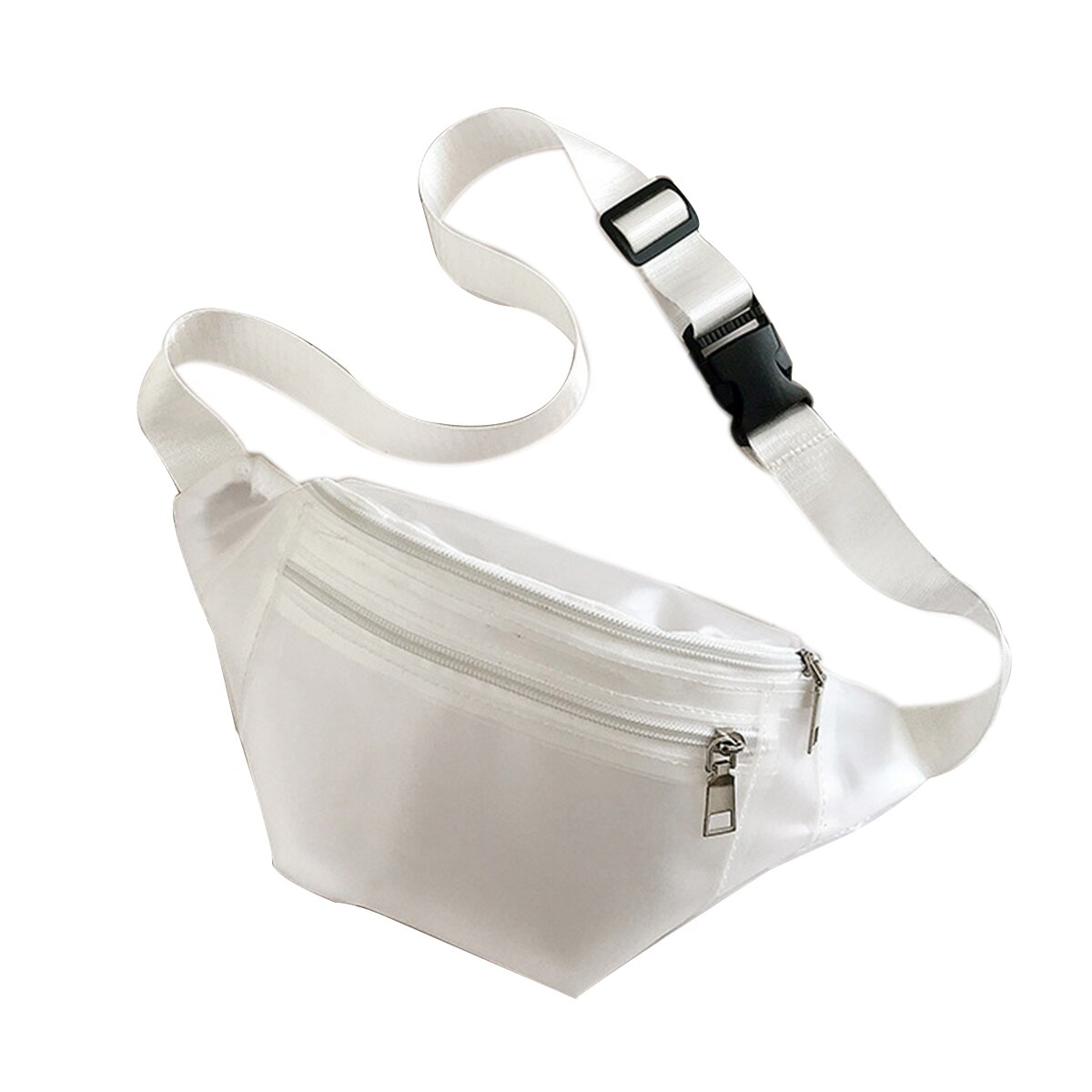 Vrouwelijke Casual Taille Packs Borst Zak Modieuze Multifunctionele Mobiele Telefoon Portemonnees Taille Tas Voor Vrouwen: WHITE