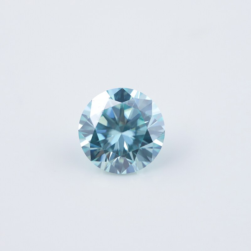 Starsgem 6 Mm Blauw Ronde Brilliant Moissanite Vvs Test Positieve 0 .. 8ct Moissanite Goede Moissanite Voor Sieraden Maken