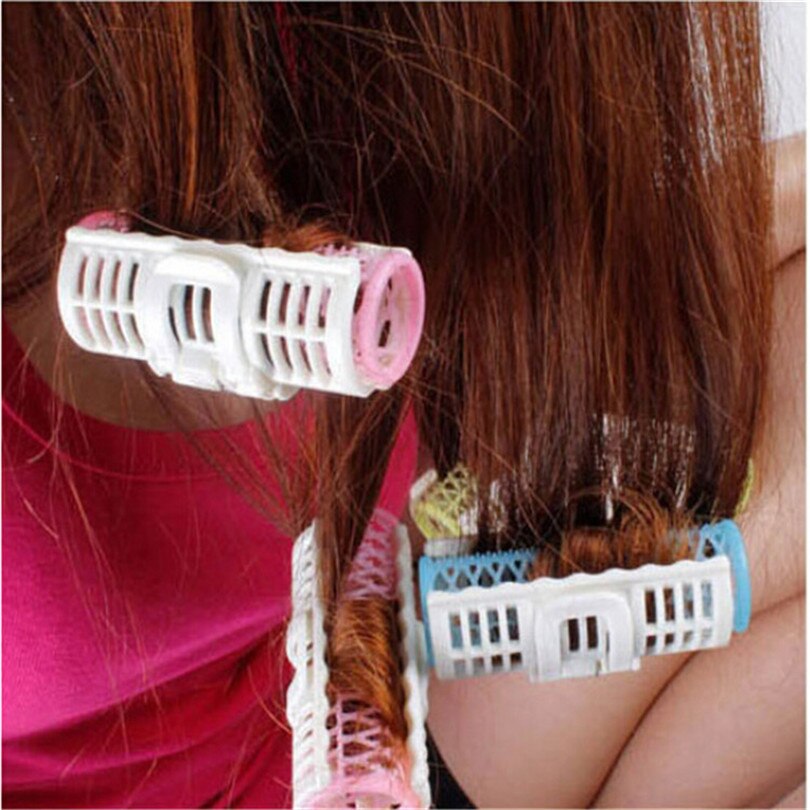 Cylindrical plastic hair volume hair curls toothed DIY hair curlers 3 a package Volume bangs tools