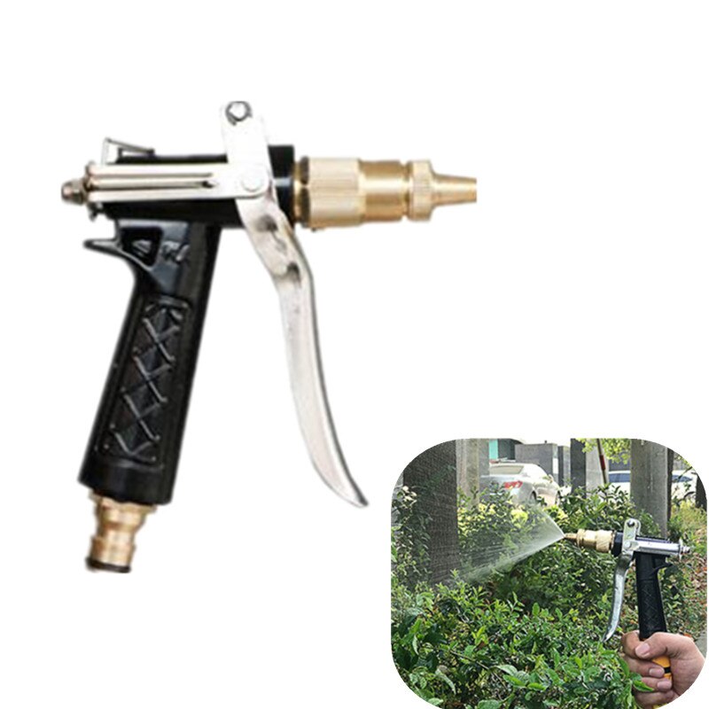 1 Pc Waterpistool Spuit Wasstraat Water Sproeier Messing Tuinslang Gun Water Nozzle Auto Wassen Slang connector