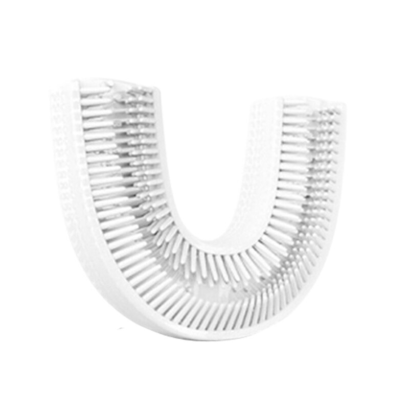 360 Degrees Intelligent Electric Toothbrush U Type Automatic Sonic Tooth Brush USB Charging Tooth Teeth Whitening Blue Light: brush head