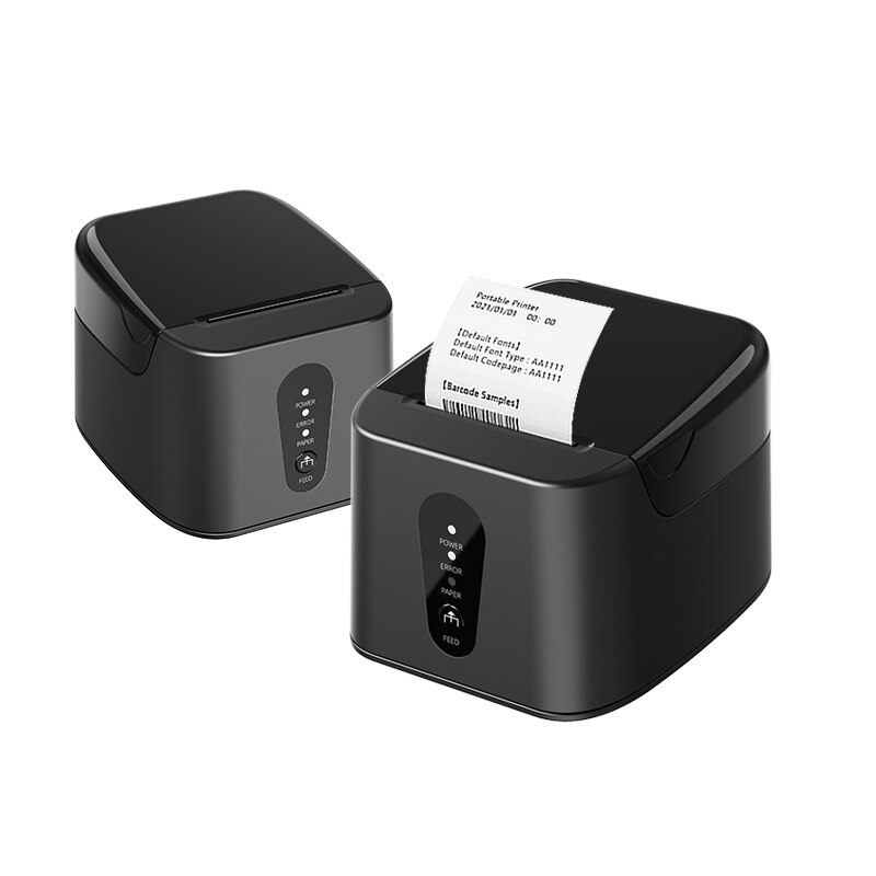 2 Inch Thermische Printer Bluetooth En Usb Interface Draadloze Verbonden Met Mobiele Telefoon En Computer Pos Thermische Printer: JP58B Black / uk plug