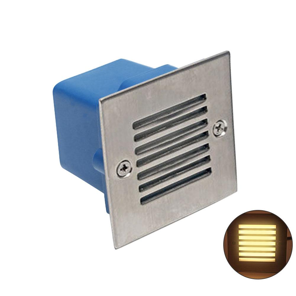 Outdoor LED Step Light Waterproof Stair Light Wall Embedded Underground Lamp Lighting Deck Footlights 85-265V IP65: D