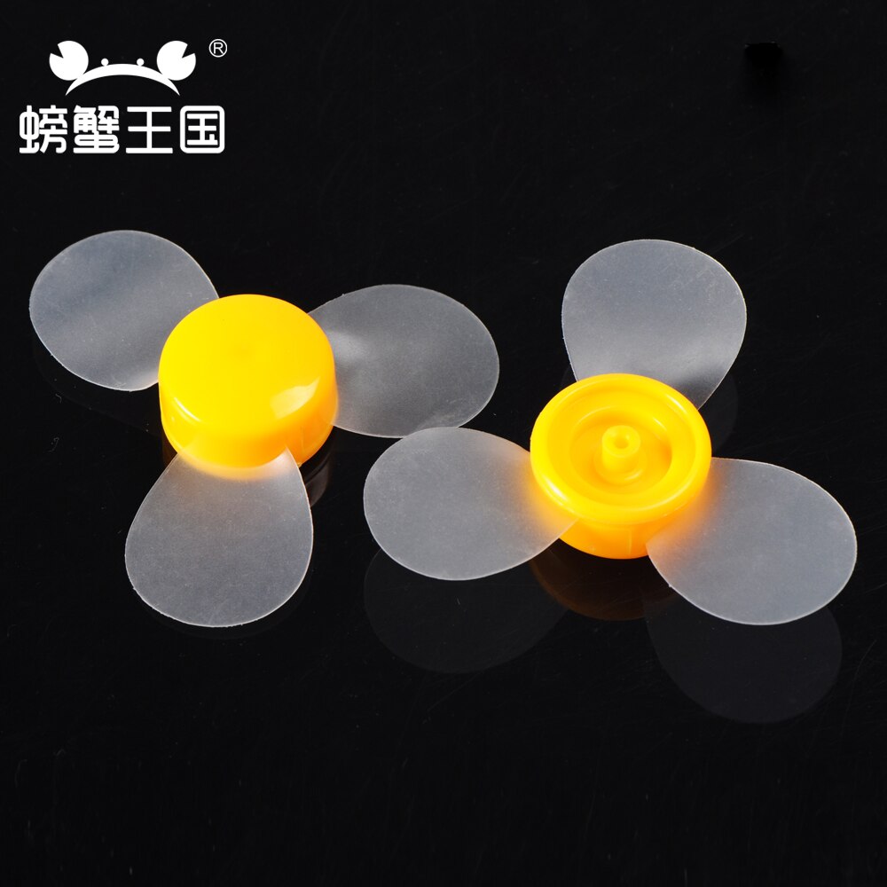 10pcs 72mm Aperture 2mm Transparent Soft Blade DIY Propeller Model Toy Spare Parts May06