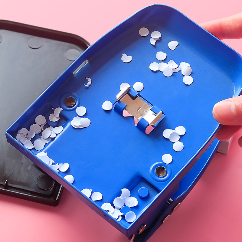 Dubbele Perforator Mini Handleiding Gat Ponsmachine Kleine A4 Losbladige Papier Briefpapier Binding Ring