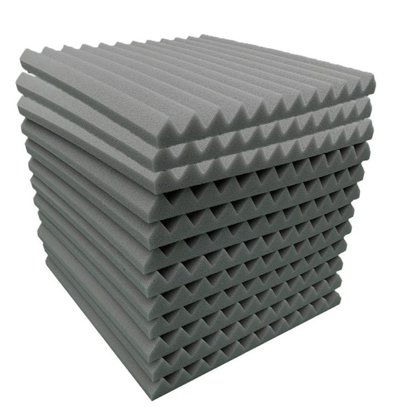 Neue 12 Stck Akustische Platten Schallschutz Schaum Akustische Fliesen Studio Schaum Klang Keile 300x300x25mm: 04