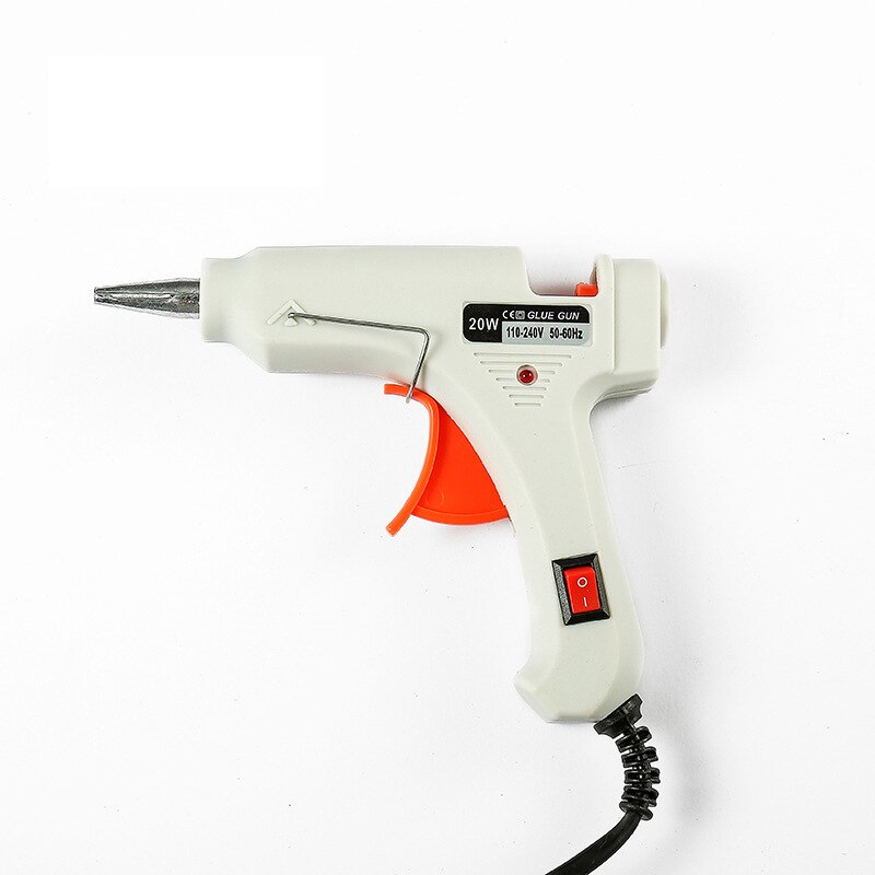 Hoge Temp Heater Melt EEN Hete Lijmpistool 20W Reparatie Tool Heat Gun Mini Gun EU/ONS Gebruik 7mm Lijm Sticks Optionele Base: White / VS