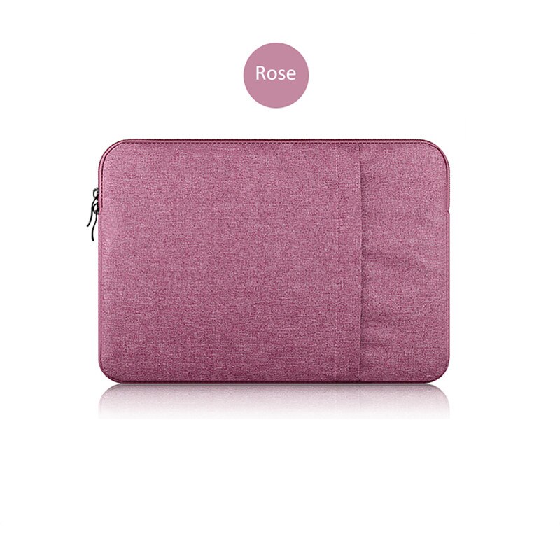 Laptop Tassen Voor Apple Macbook Pro 13 A2228 A2251 Model Zachte Denim Tas Voor Mac Air a2179 Pro 13 Cover: Rose