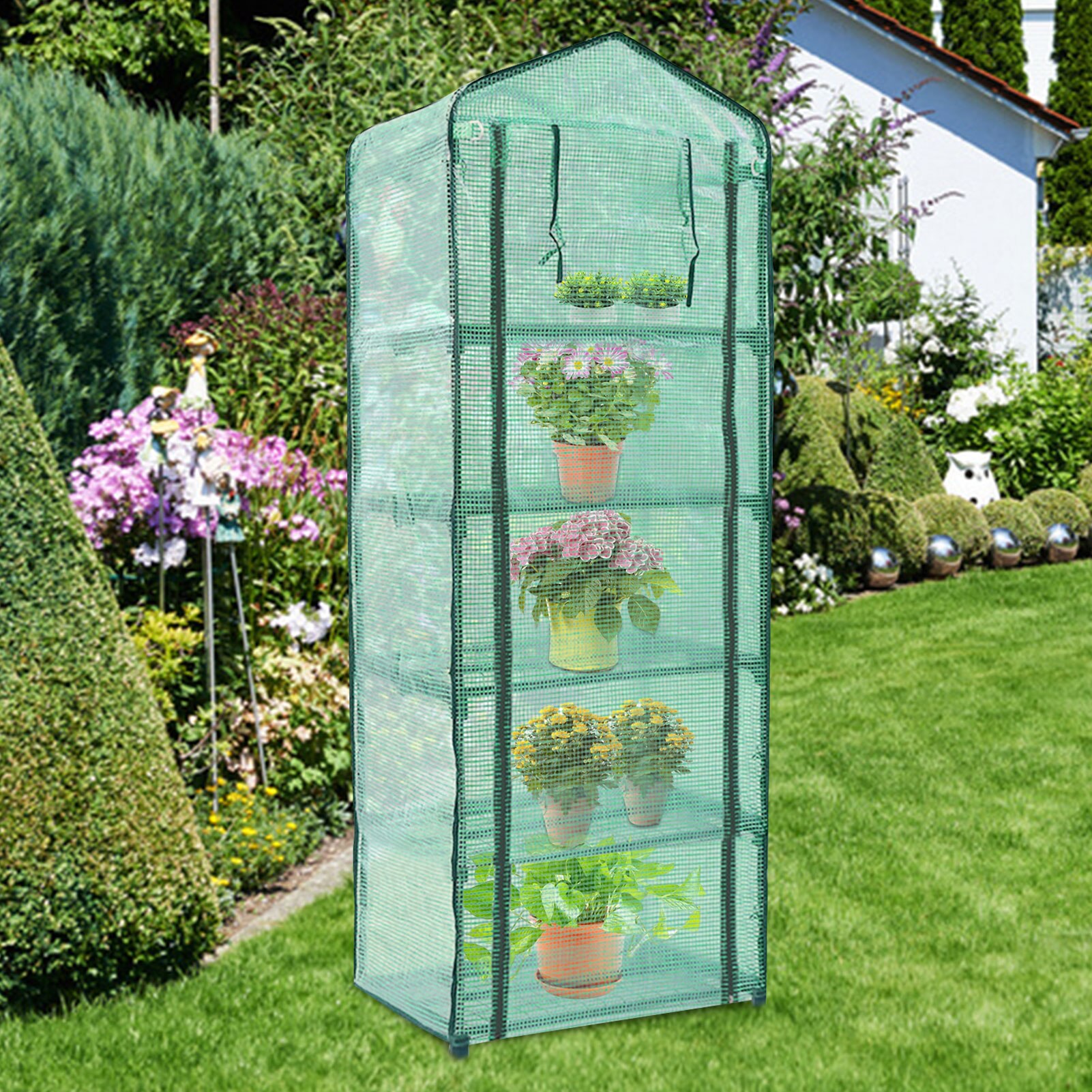 Mini Household Plant Greenhouse Shed Multifunctional Durable Waterproof Garden Conservatory Portable Green House