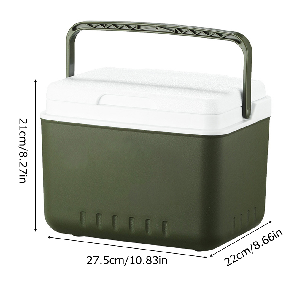 Food Preservation Box 3/5/6/9/13L Freshkeeping Incubator Large Capacity Food Storage Box Cooler Ice Bucket Camping BBQ Accessory: Khaki