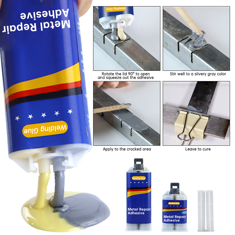 stärker Metall-Reparaturkleber, hochfester, hitzebeständiger Kleber, magischer Kunststoff-Reparatur-Gusskleber, Kaltschweiß-Füller-Dichtstoff