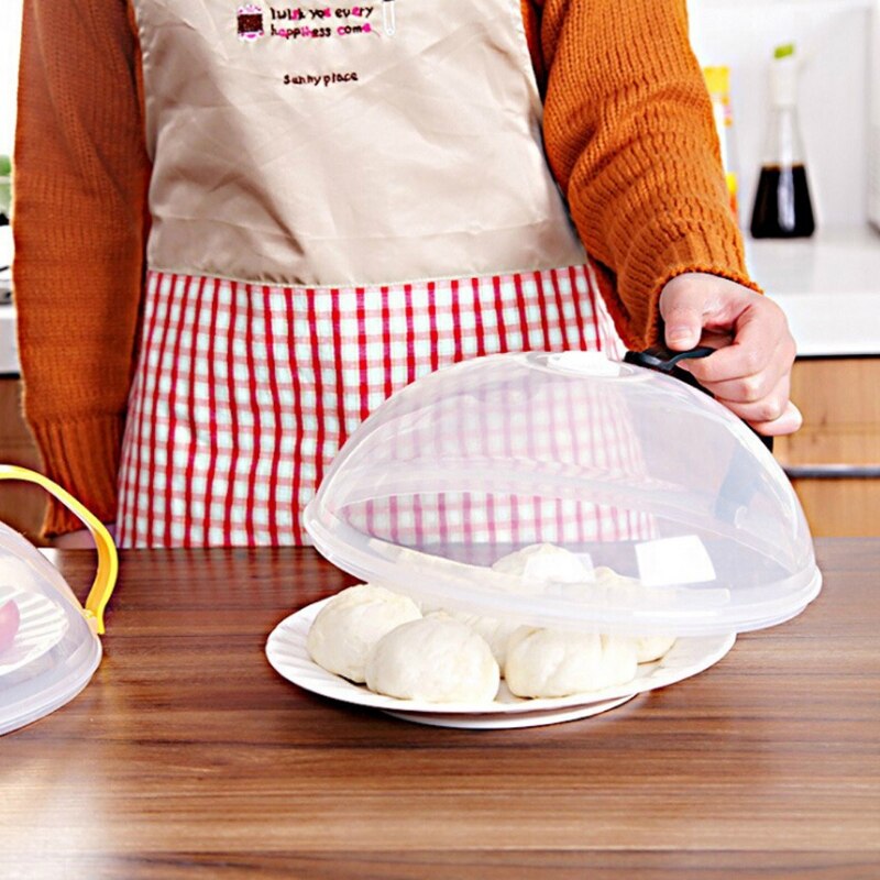 Microwave Oven Plate Cover Non Stick Air Vent Splatter Lid Dustproof Dish Cap